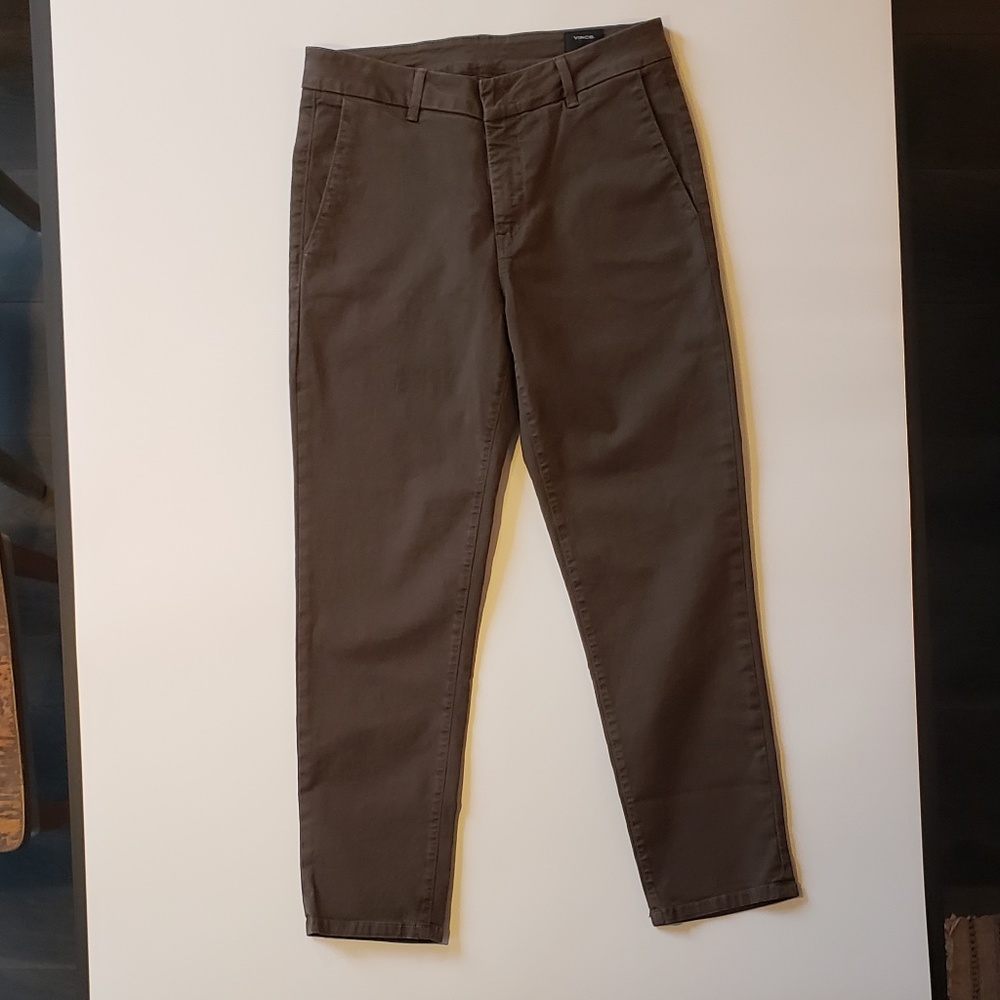 VINCE Surplus Green Chino Pants, Size 29
